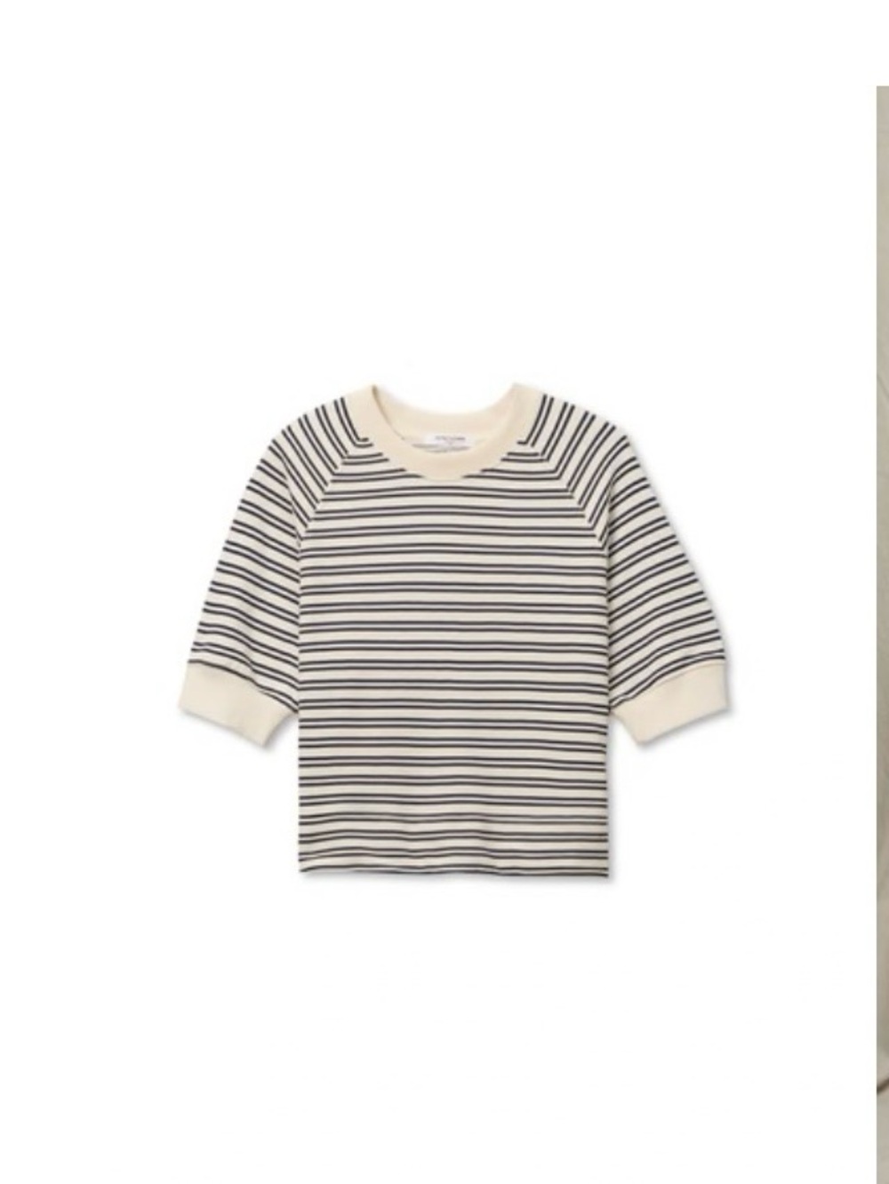 NWT perfectwhitetee Effie Striped Crewneck Sweatshirt